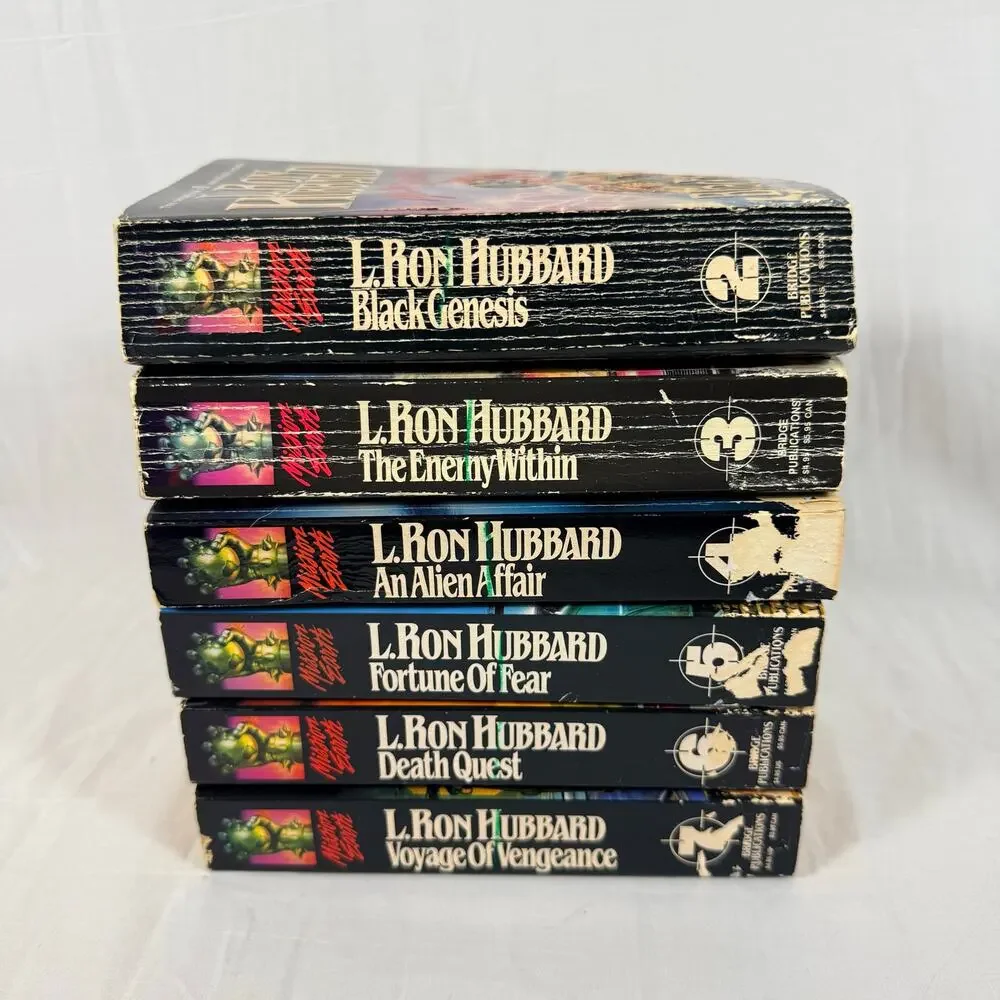L. Ron Hubbard Mission Earth Series Books Mass Market Paperback Sci-Fi Set